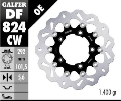 Disco de freno Galfer DF824CW