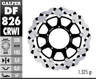 Disco de freno Galfer DF826CRWI