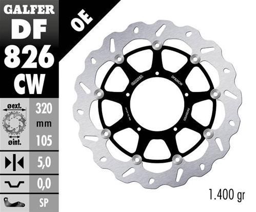 Disco de freno Galfer DF826CW