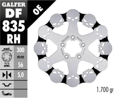 Disco de freno Galfer DF835RH