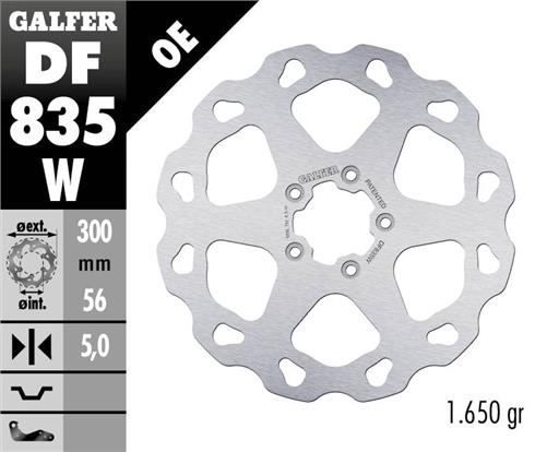 Disco de freno Galfer DF835W