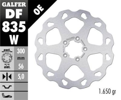 Disco de freno Galfer DF835W
