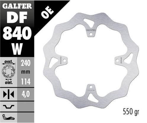 Disco de freno Galfer DF840W