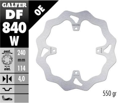Disco de freno Galfer DF840W