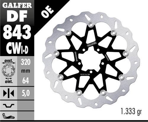 Disco de freno Galfer DF843CWD