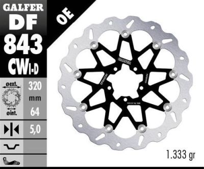 Disco de freno Galfer DF843CWI