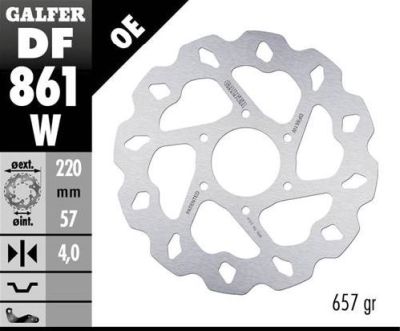 Disco de freno Galfer DF861W