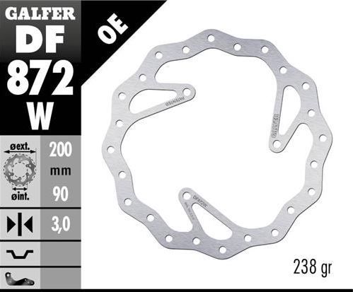 Disco de freno Galfer DF872W