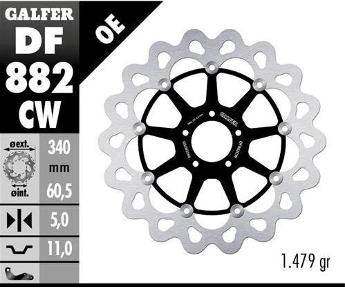 Disco de freno Galfer DF882CW
