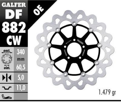 Disco de freno Galfer DF882CW