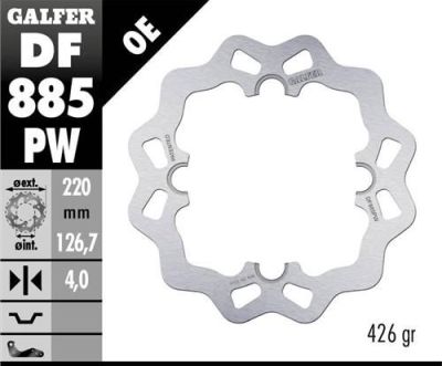 Disco de freno Galfer DF885PW