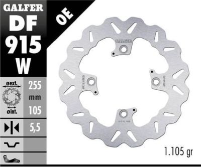 Disco de freno Galfer DF915W
