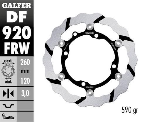 Disco de freno Galfer DF920FRW