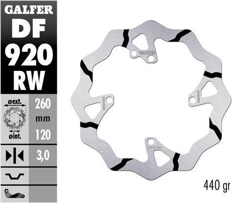 Disco de freno Galfer DF920RW