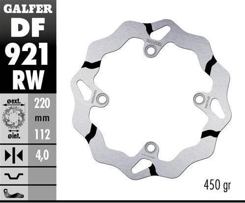 Disco de freno Galfer DF921RW