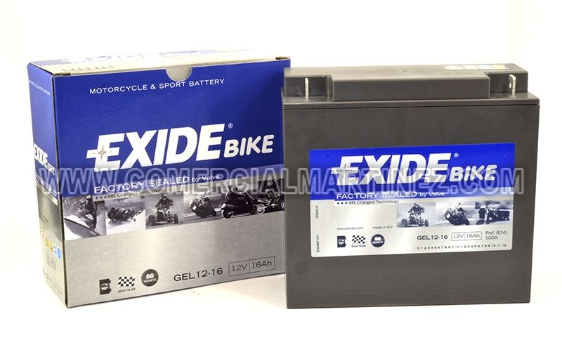 Batería AGM12-16 Exide Sellada Gel