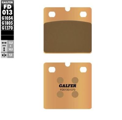 Pastillas de freno Galfer FD013G1370 Compuesto Sinter Street