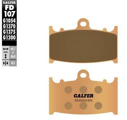 Pastillas de freno Galfer FD107G1370 Compuesto Sinter Street