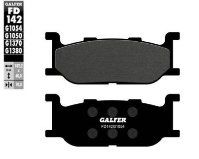 Pastillas de freno Galfer FD142G1054 Compuesto Semi Metal
