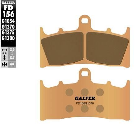 Pastillas de freno Galfer FD156G1370 Compuesto Sinter Street