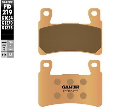 Pastillas de freno Galfer FD219G1370 Compuesto Sinter Street