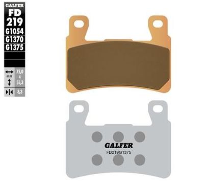 Pastillas de freno Galfer FD219G1375 Compuesto SINTER SPORT