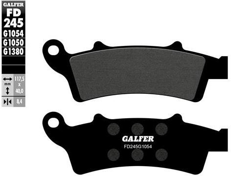 Pastillas de freno Galfer FD245G1054 Compuesto Semi Metal