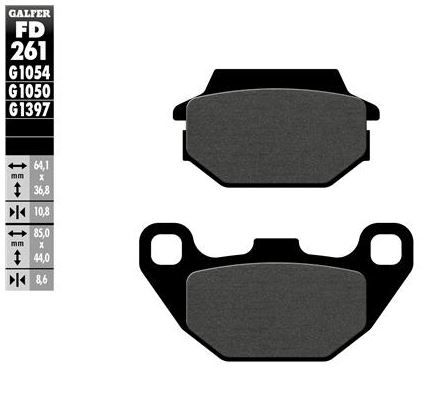 Pastillas de freno Galfer FD261G1050 Compuesto Scooter