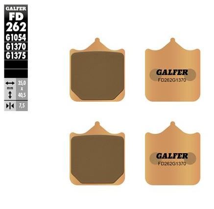 Pastillas de freno Galfer FD262G1370 Compuesto Sinter Street