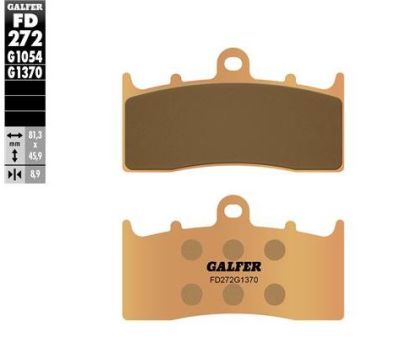 Pastillas de freno Galfer FD272G1370 Compuesto Sinter Street