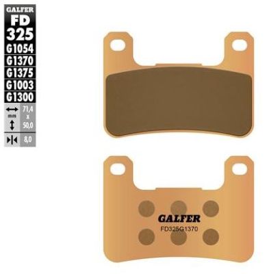 Pastillas de freno Galfer FD325G1370 Compuesto Sinter Street