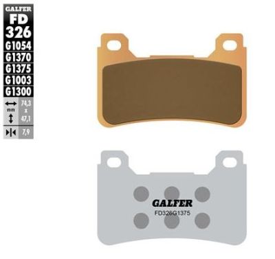 Pastillas de freno Galfer FD326G1375 Compuesto Sinter Sport