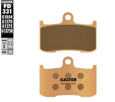 Pastillas de freno Galfer FD331G1370 Compuesto Sinter Street