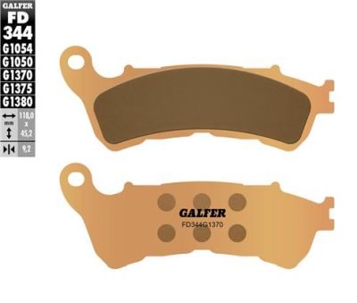 Pastillas de freno Galfer FD344G1370 Compuesto Sinter Street