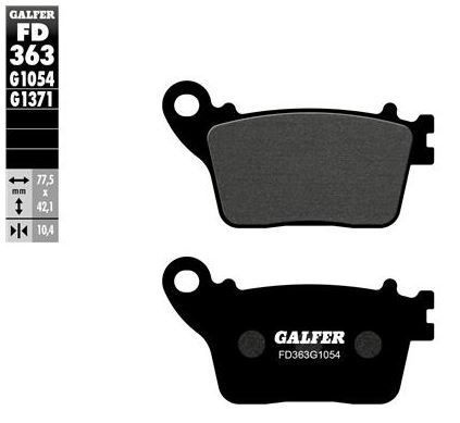 Pastillas de freno Galfer FD363G1054 Compuesto Semi Metal