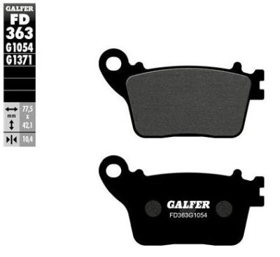 Pastillas de freno Galfer FD363G1054 Compuesto Semi Metal