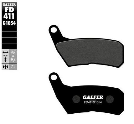 Pastillas de freno Galfer FD411G1054 Compuesto Semi Metal