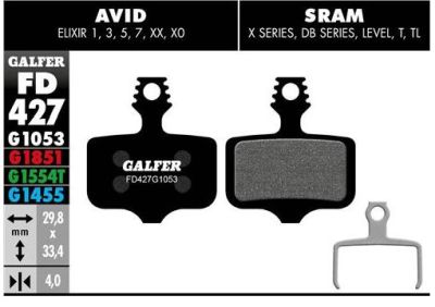 Pastillas freno disco MTB Galfer Bike FD427G1053 Serie STANDARD