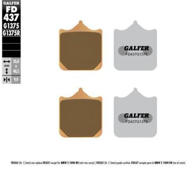 Pastillas de freno Galfer FD437G1375 Compuesto Sinter Sport