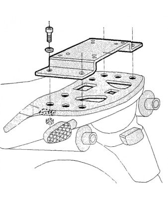 Soporte Maleta SHAD Honda XL 650 V Transalp '00-'07, XL 125 V Varadero '01-'14, XL 1000 V Varadero '99-'06