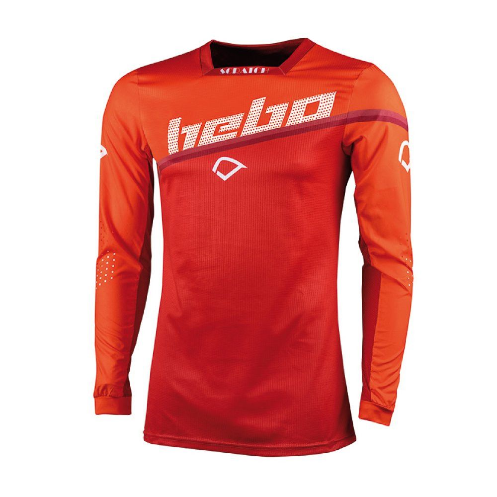 Camiseta HEBO Cross/Enduro MX SCRATCH Roja 1