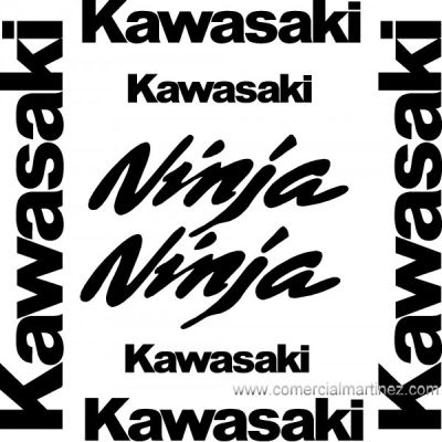 Kit adhesivos Kawasaki Negros