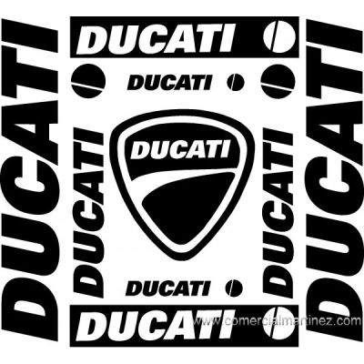 Kit adhesivos Ducati Negros