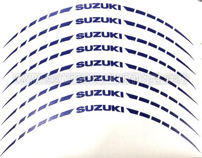 Kit adhesivos llanta Suzuki Azules