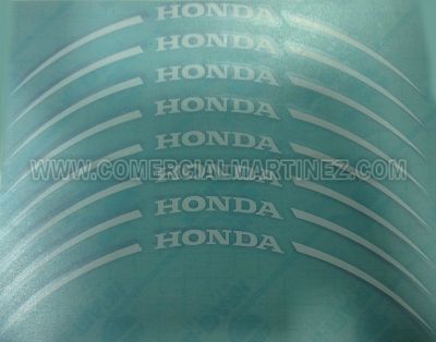 Kit adhesivos llanta Honda 17