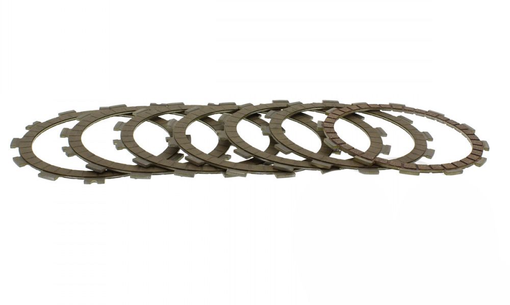 Discos de embrague TRW MCC540X7 compatibles con Hyosung TE Rapier 450, GT 650, GV Aquila y ST 700