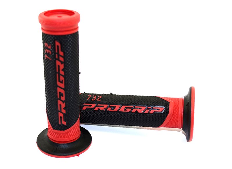 Puños Scooter Progrip 732 negro-rojo 