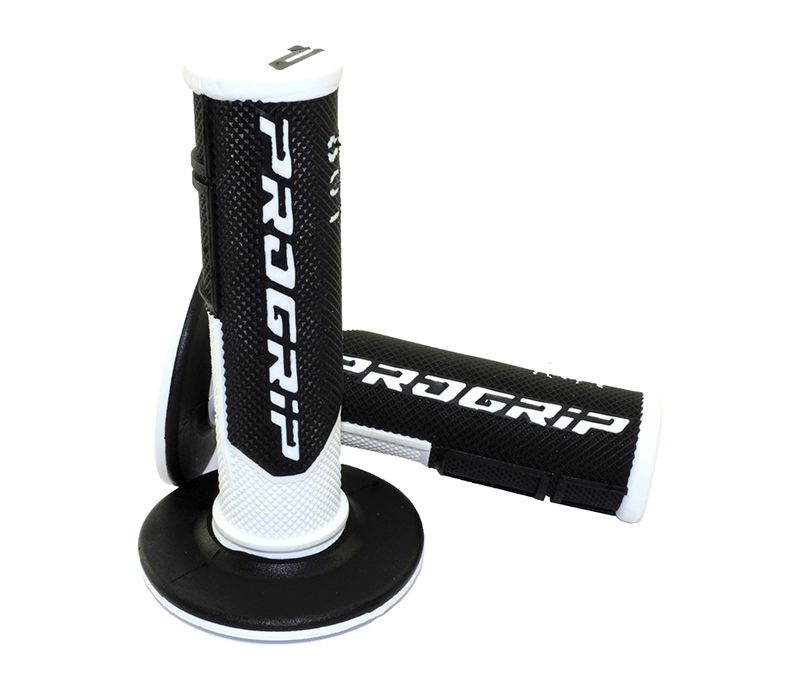 Puños Cross Progrip 801 Gel Negro Blanco