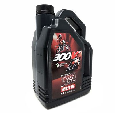 Aceite Motul 300V 10W50 4t Competición 4 Litros