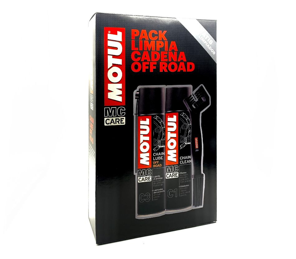 Pack Limpia Cadenas MOTUL OFF ROAD C3 + C1 + CEPILLO 2